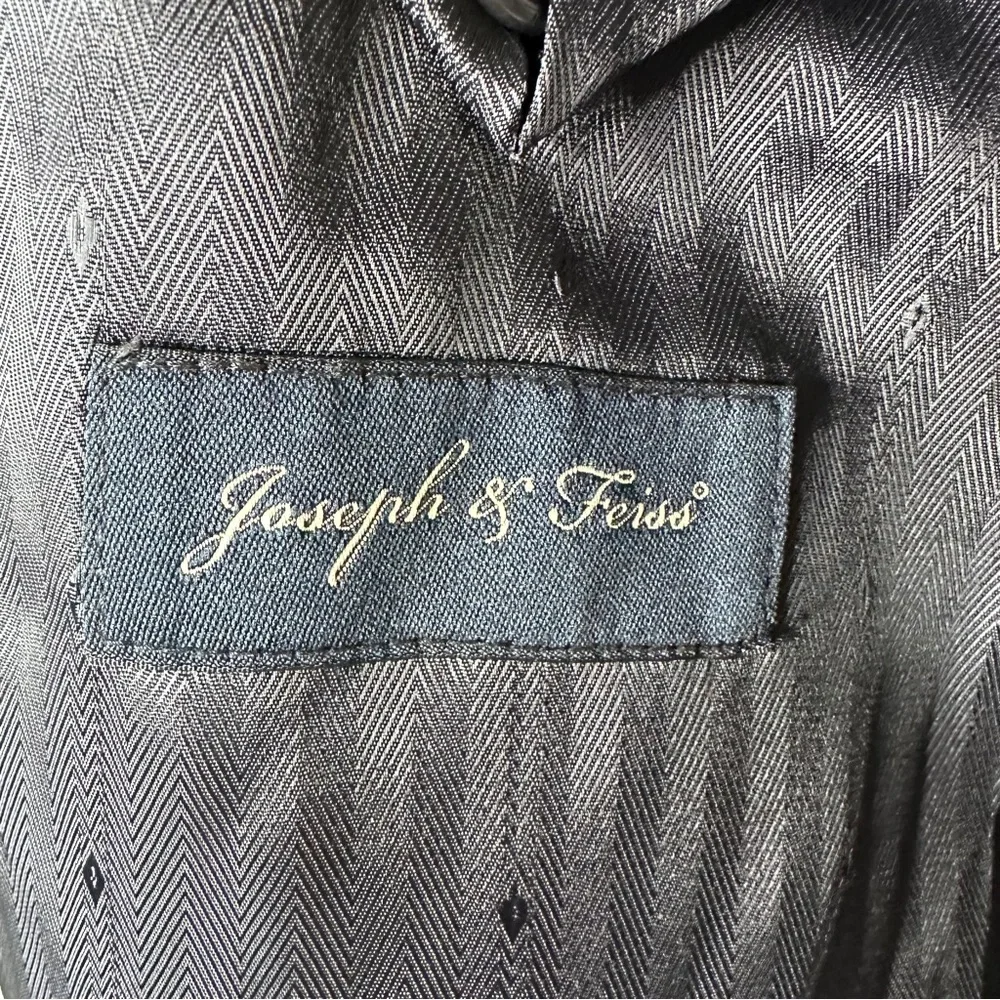 Joseph & Feiss Men's‎ 100% Wool Blazer Jacket Lined Navy Blue Sz 50R